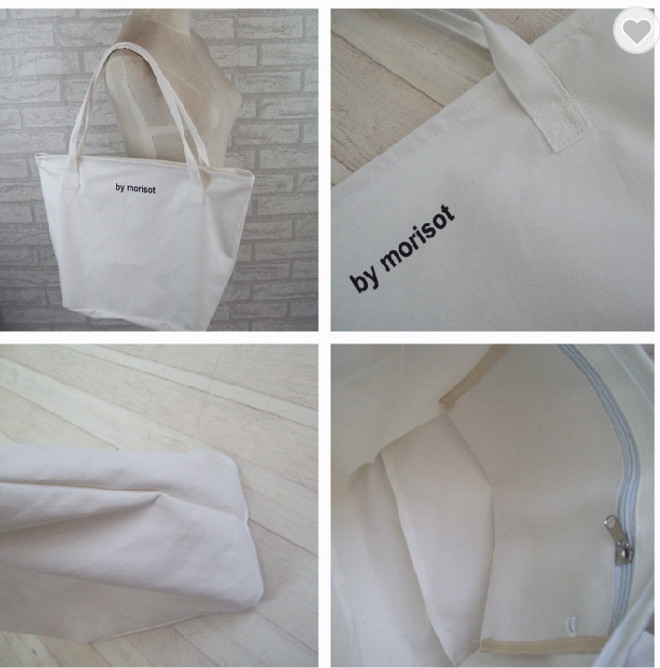 Ανακυκλωμένο 10oz 12oz Λευκό Μαύρο Canvas Tote Bag Οργανικό βαμβάκι για γυναίκες 6